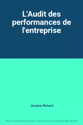 Couverture du produit · L'Audit des performances de l'entreprise