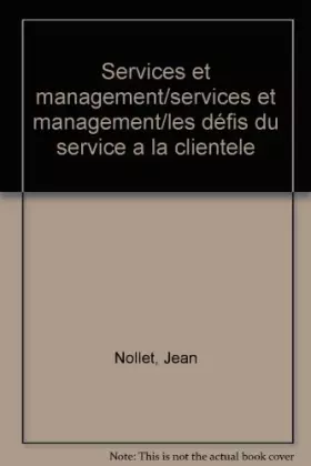 Couverture du produit · Services et management