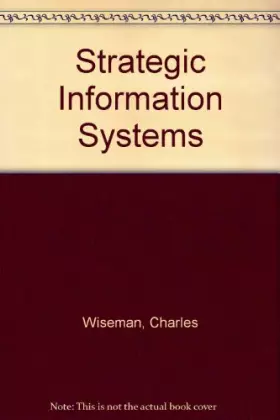 Couverture du produit · Strategic Information Systems