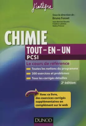 Couverture du produit · Chimie tout-en-un PCSI - 2e éd. - Le cours de référence: Le cours de référence