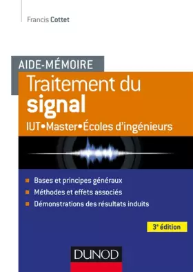 Couverture du produit · Aide-mémoire - Traitement du signal - 3e éd.