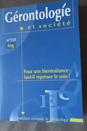 Couverture du produit · GERONTOLOGIE ET SOCIETE