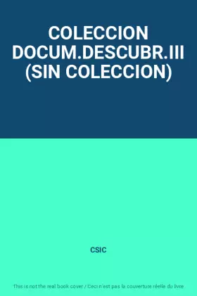 Couverture du produit · COLECCION DOCUM.DESCUBR.III (SIN COLECCION)