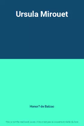 Couverture du produit · Ursula Mirouet