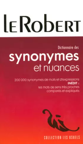 Couverture du produit · Dictionnaire des synonymes et nuances