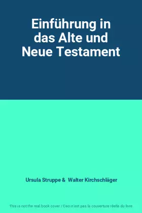Couverture du produit · Einführung in das Alte und Neue Testament