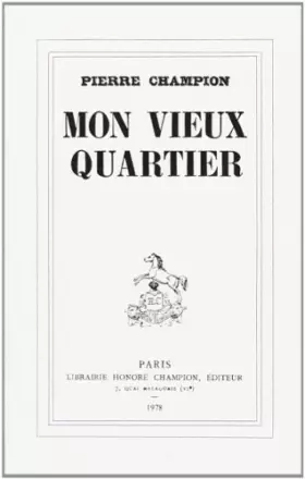 Couverture du produit · Mon Vieux Quartier.