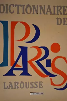 Couverture du produit · Dictionnaire de Paris