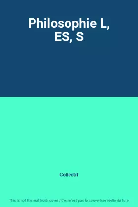Couverture du produit · Philosophie L, ES, S