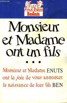 Couverture du produit · Monsieur et Madame ont un fils Tome 1 : Monsieur et Madame ont un fils