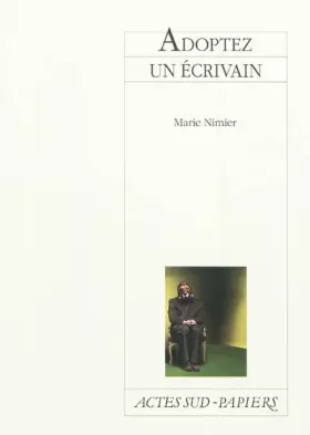 Couverture du produit · Adoptez un écrivain