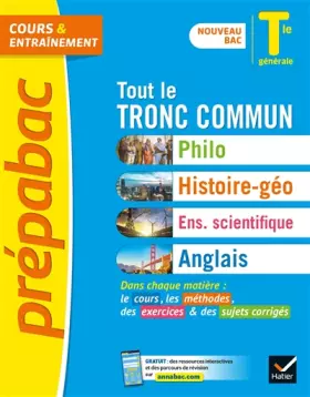 Couverture du produit · Prépabac Tout le tronc commun Tle générale - Bac 2022: nouveau programme de Terminale