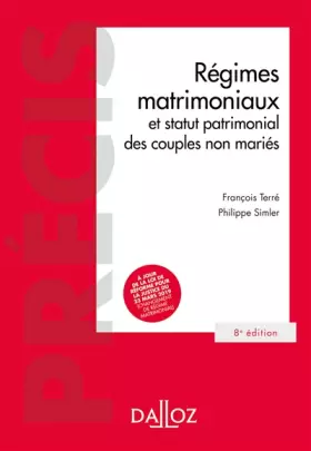 Couverture du produit · Régimes matrimoniaux. 8e éd. - et statut patrimonial des couples non mariés