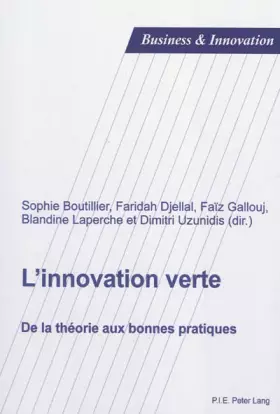 Couverture du produit · L'innovation verte: De la théorie aux bonnes pratiques: 3