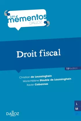 Couverture du produit · Droit fiscal - 15e ed.: Mémentos