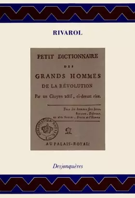Couverture du produit · Petit Dictionnaire des grands hommes de la Révolution