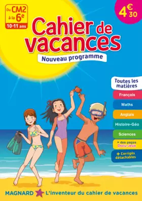 Couverture du produit · Cahier de vacances - Du CM2 à la 6e - 10-11 ans