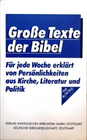 Couverture du produit · Große Texte der Bibel