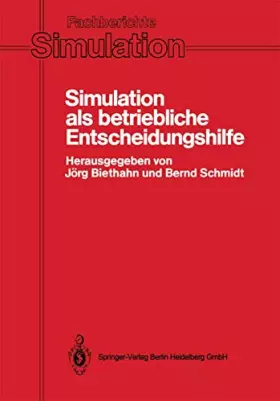 Couverture du produit · Simulation als betriebliche Entscheidungshilfe. Methoden, Werkzeuge, Anwendungen