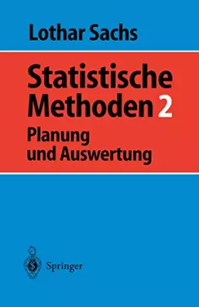 Couverture du produit · Statistische Methoden 2: Planung Und Auswertung