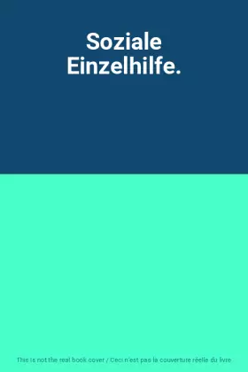 Couverture du produit · Soziale Einzelhilfe.