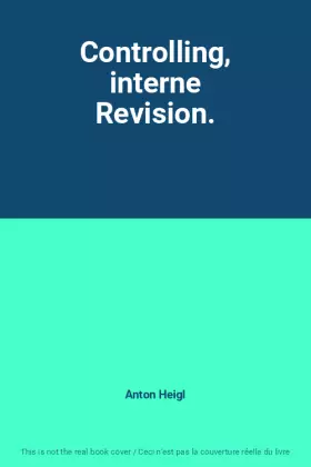 Couverture du produit · Controlling, interne Revision.