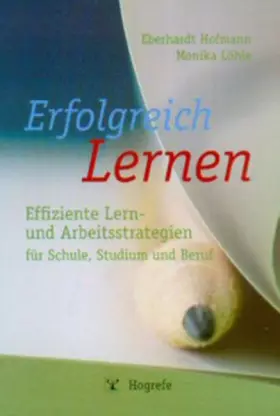 Couverture du produit · Erfolgreich Lernen: Effiziente Lern- und Arbeitsstrategien für Schule, Studium und Beruf