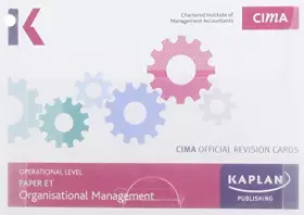 Couverture du produit · E1 Organisational Management - Revision Cards