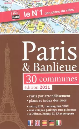 Couverture du produit · Paris & Banlieue - Plans et index de Paris et de 30 communes - Edition 2011