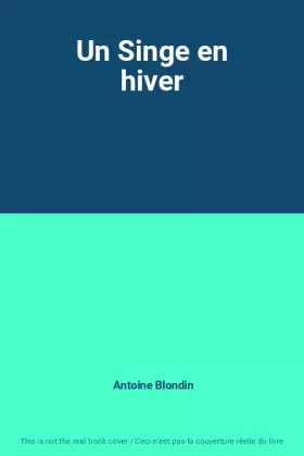 Couverture du produit · Un Singe en hiver