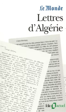 Couverture du produit · Lettres d'Algérie