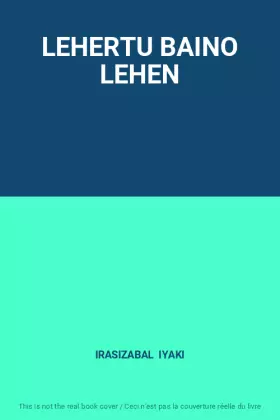 Couverture du produit · LEHERTU BAINO LEHEN