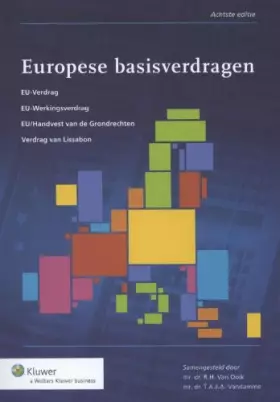 Couverture du produit · Europese basisverdragen: verdrag betreffende de Europese Unie verdrag betreffende de werking van de Europese Unie handvest van 