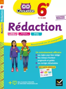 Couverture du produit · Rédaction 6e: cahier d'entraînement en rédaction