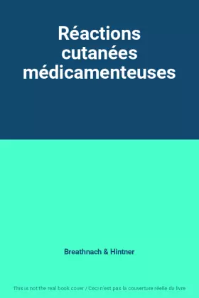 Couverture du produit · Réactions cutanées médicamenteuses