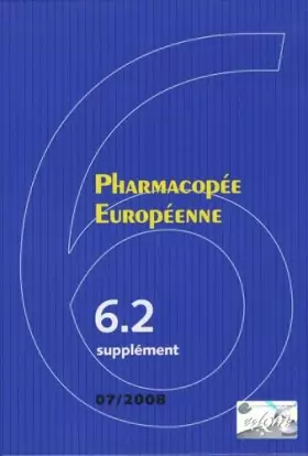 Couverture du produit · Pharmacopée Européenne: Supplément 6.2