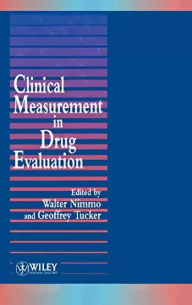 Couverture du produit · Clinical Measurement in Drug Evaluation
