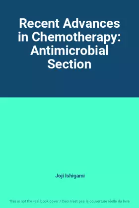 Couverture du produit · Recent Advances in Chemotherapy: Antimicrobial Section