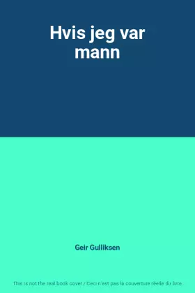 Couverture du produit · Hvis jeg var mann