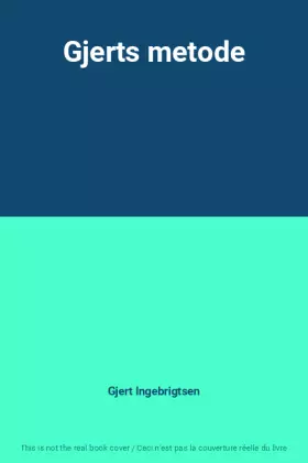 Couverture du produit · Gjerts metode