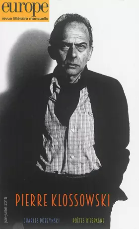 Couverture du produit · Pierre Klossowski 1034 1035 Juin Juillet 2015