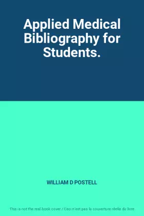 Couverture du produit · Applied Medical Bibliography for Students.