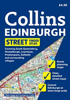 Couverture du produit · Collins Edinburgh Street Finder Atlas: A5 Edition (Collins Travel Guides)