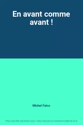 Couverture du produit · En avant comme avant !