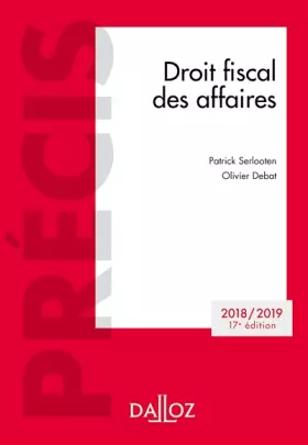 Couverture du produit · Droit fiscal des affaires 2018-2019 - 17e éd.: ÉDITIONS 2018-2019