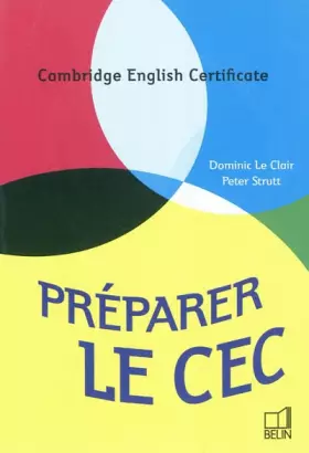 Couverture du produit · Préparer le CEC: Cambridge English Certificate