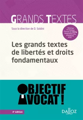 Couverture du produit · Les grands textes de libertés et droits fondamentaux