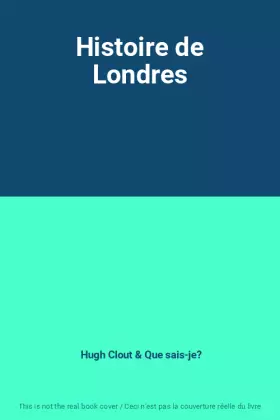 Couverture du produit · Histoire de Londres