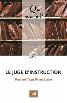 Couverture du produit · Le juge d'instruction