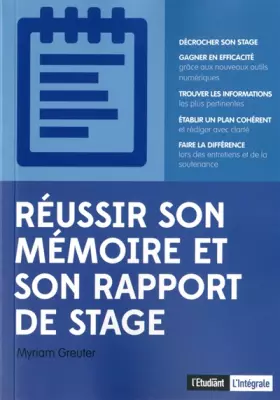Couverture du produit · Réussir son mémoire et son rapport de stage